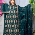 জমজম বুটিকসের সুন্দর আনস্টিচড থ্রি-পিস